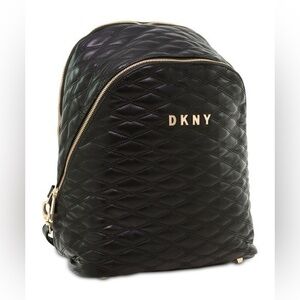 DKNY Allure Backpack Black 14" Quilted